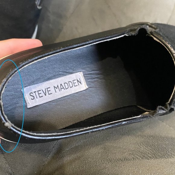 Steve Madden Buhba Black Suede Loafers - Picture 8 of 8